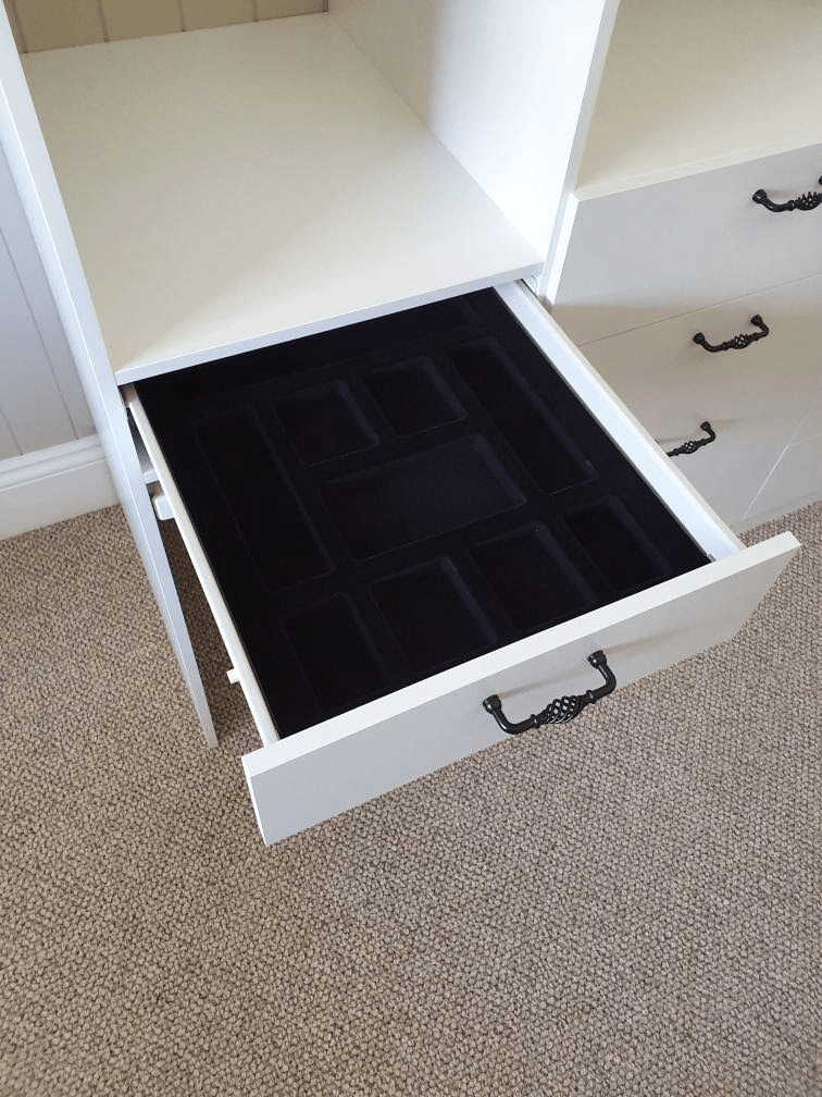 Black jewellery tray insert
