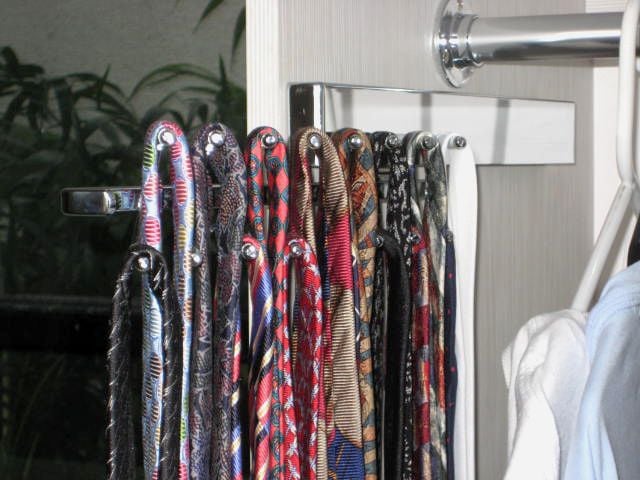 slide out tie rack