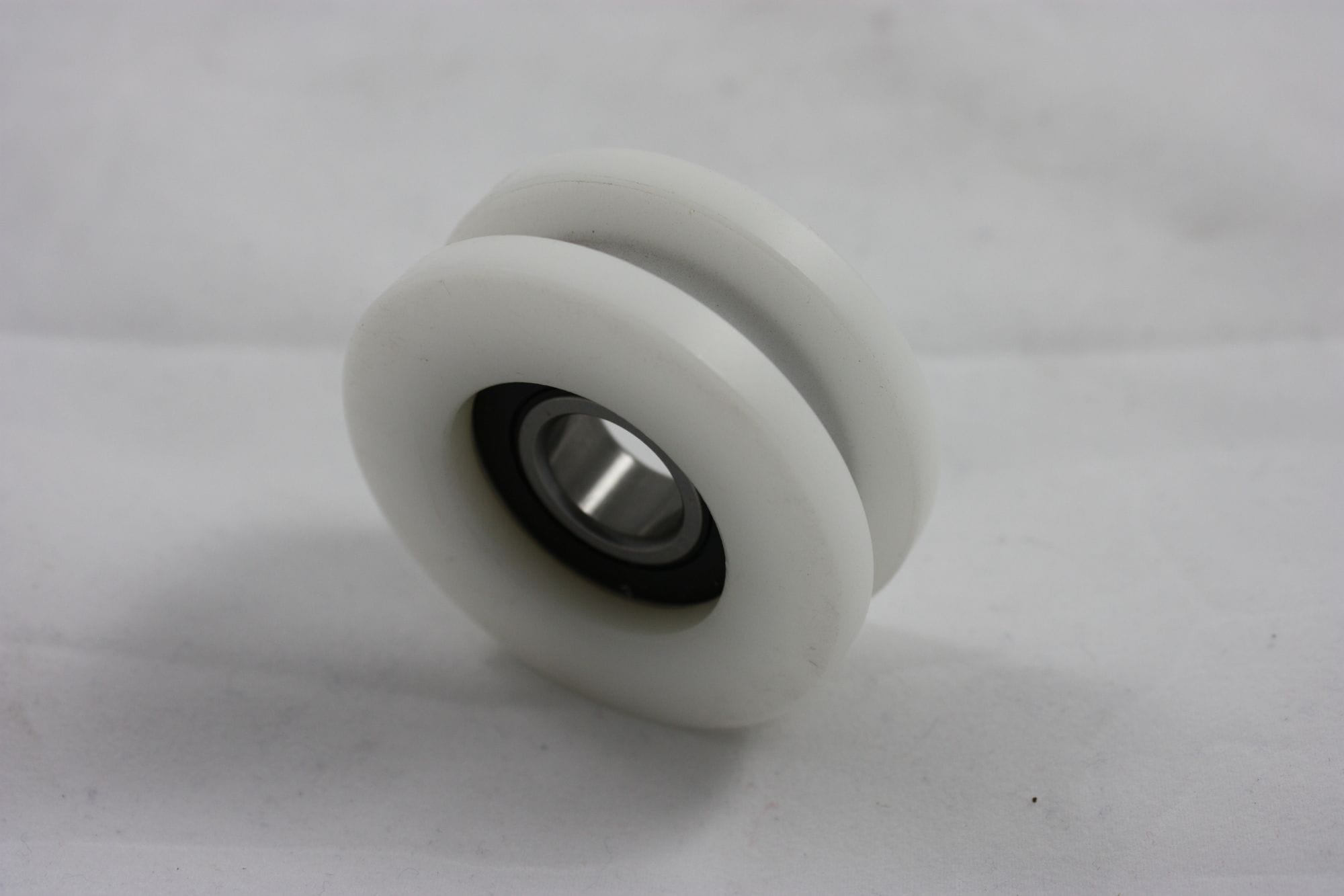 55mm Delrin Wheel, Bearing & Circlip. 12mm Bearing ID -square