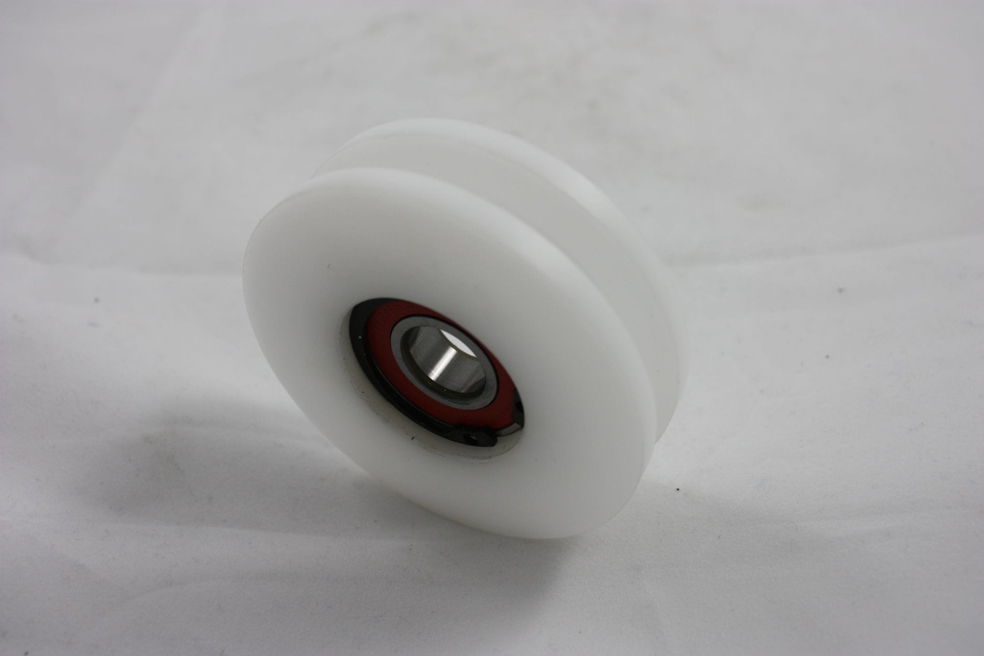 75mm Delrin Wheel, Bearing & Circlip. 15mm bearing ID.