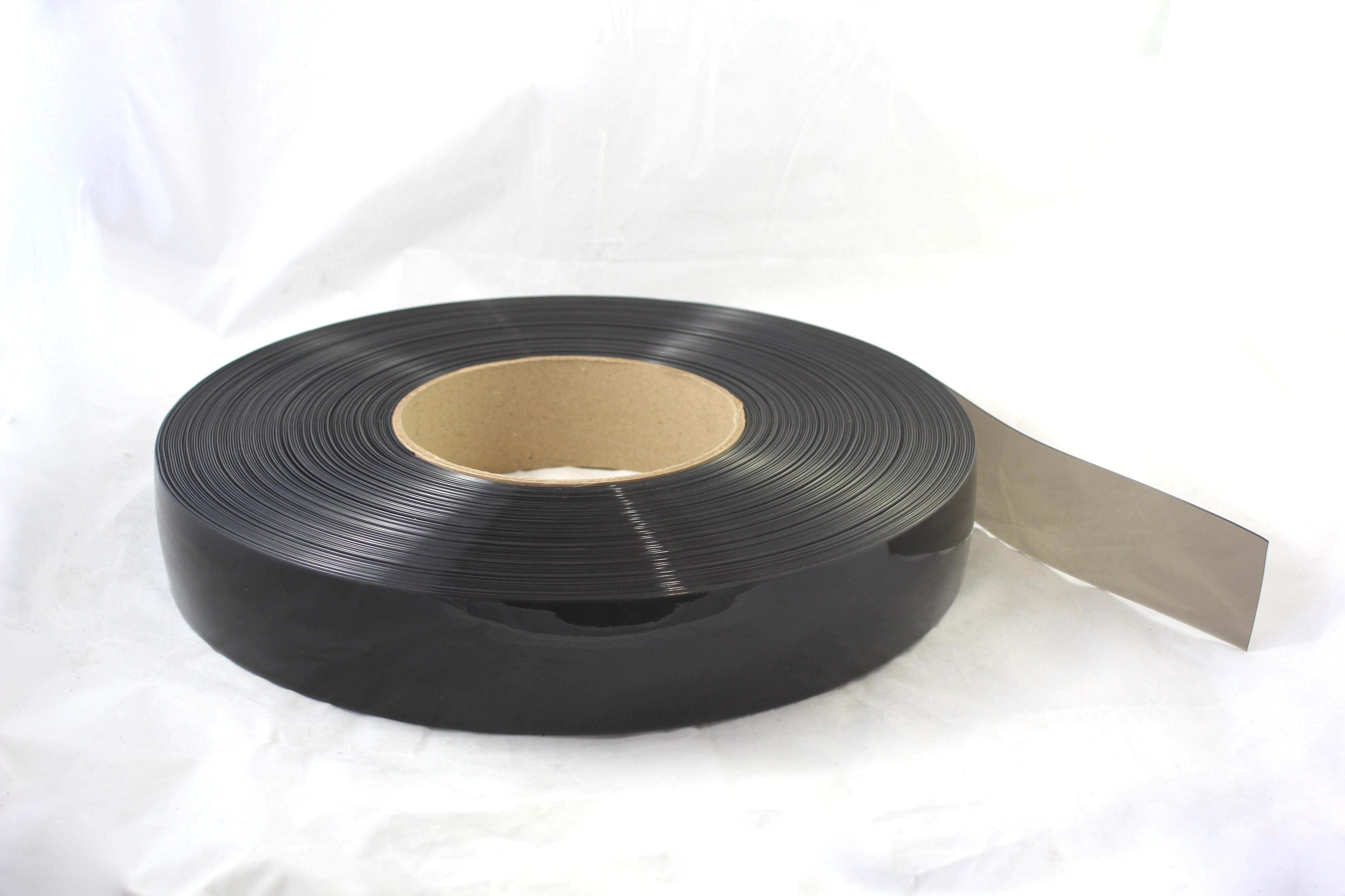 1.5mm thick x 75mm wide x 100 metres Smokey Grey PVC Normal Grade (Weight 14Kg)