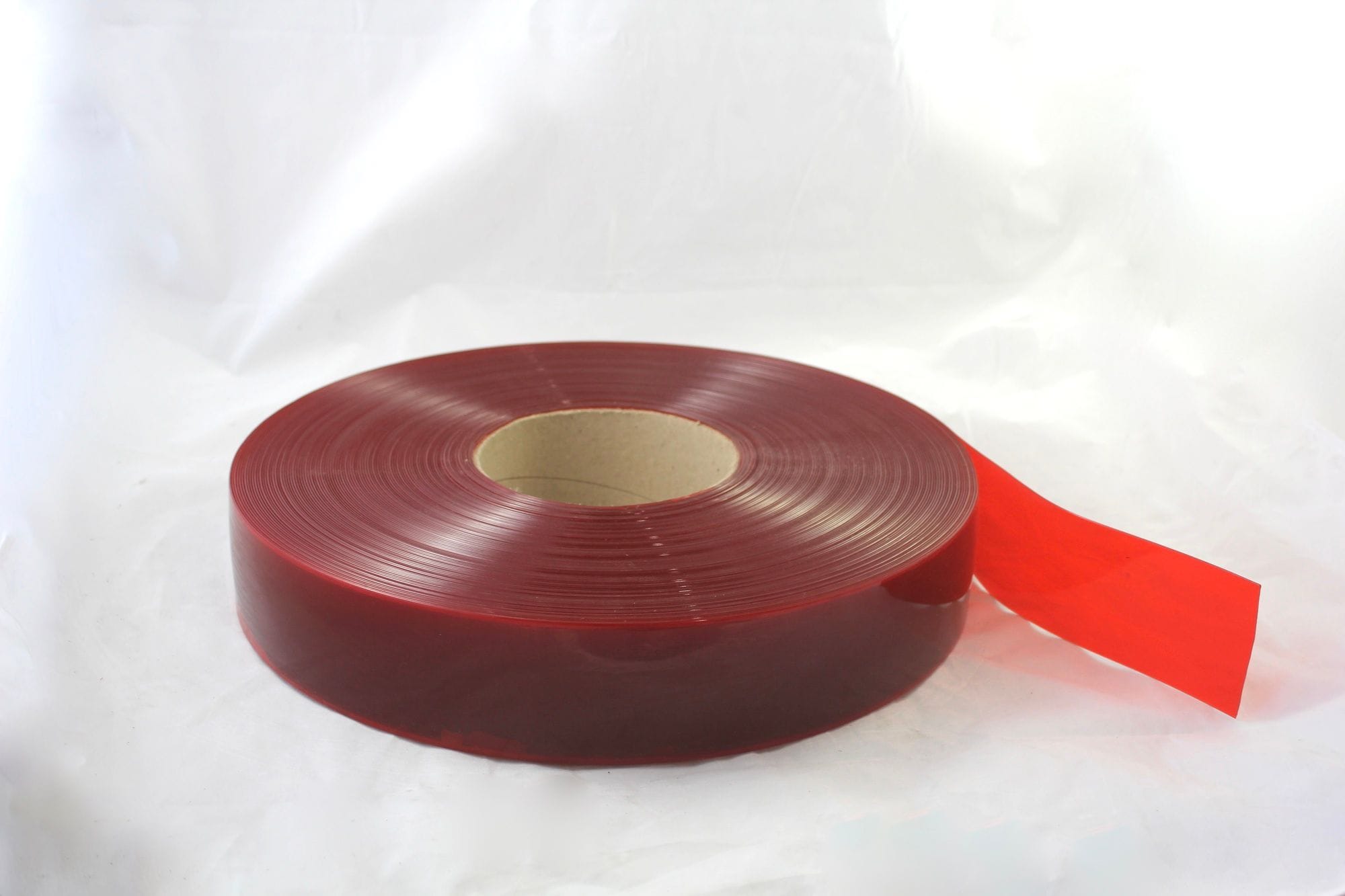 1.5mm thick x 75mm wide x 100 metres Red PVC Normal Grade (Weight 14Kg)