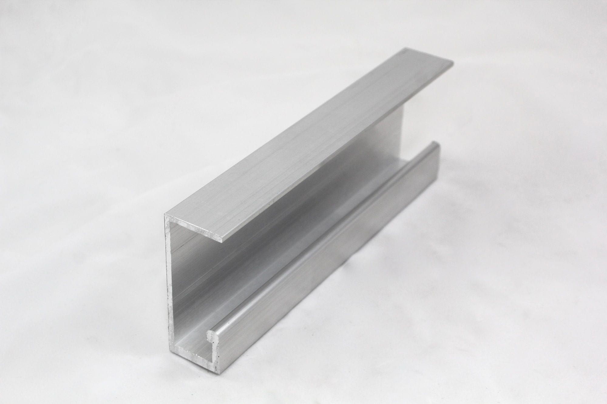 Commercial Door Track for 50mm Rollers Aluminium Mill Finish x 6500mm Pick up Only