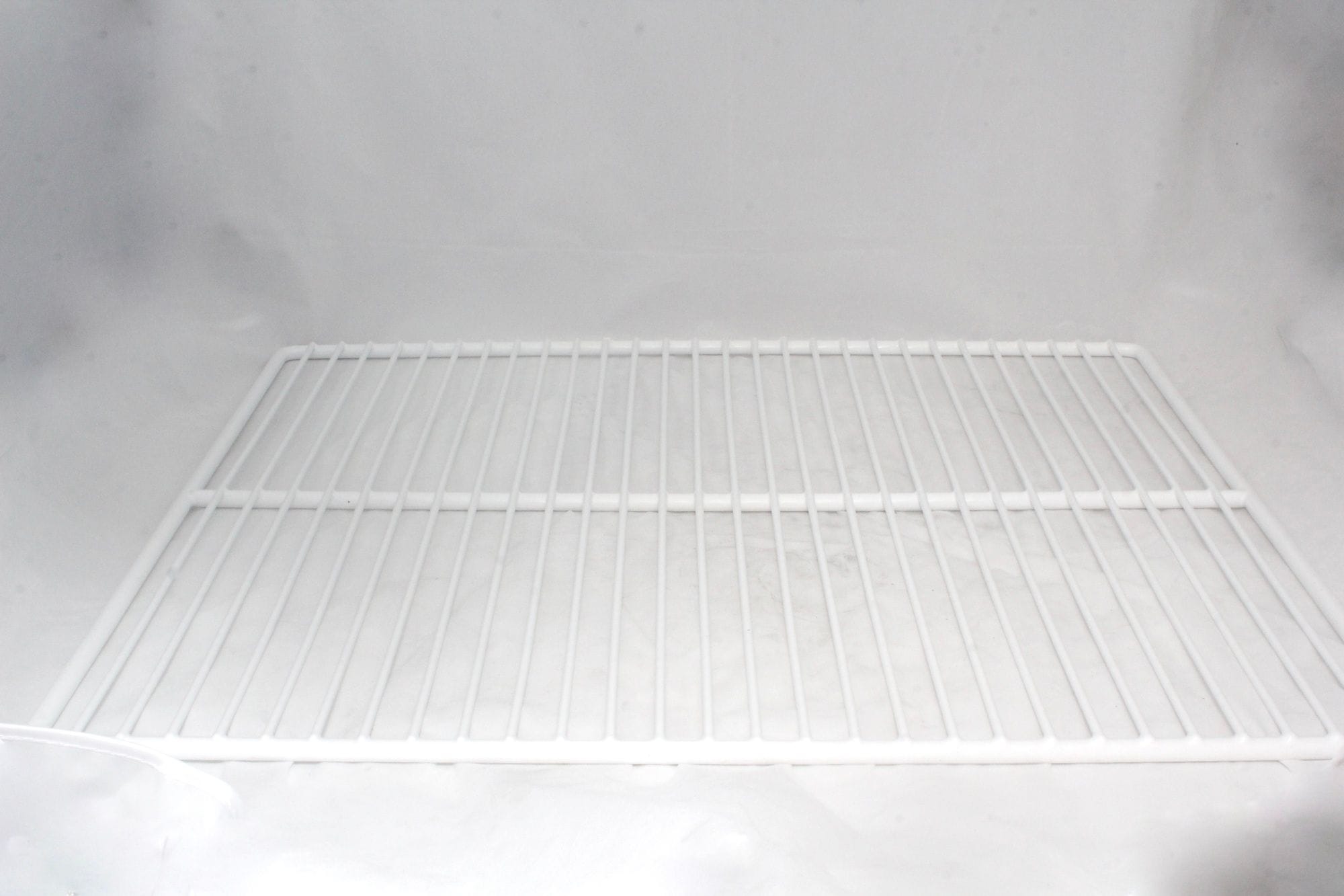 White Plastic Coated Wire Shelving