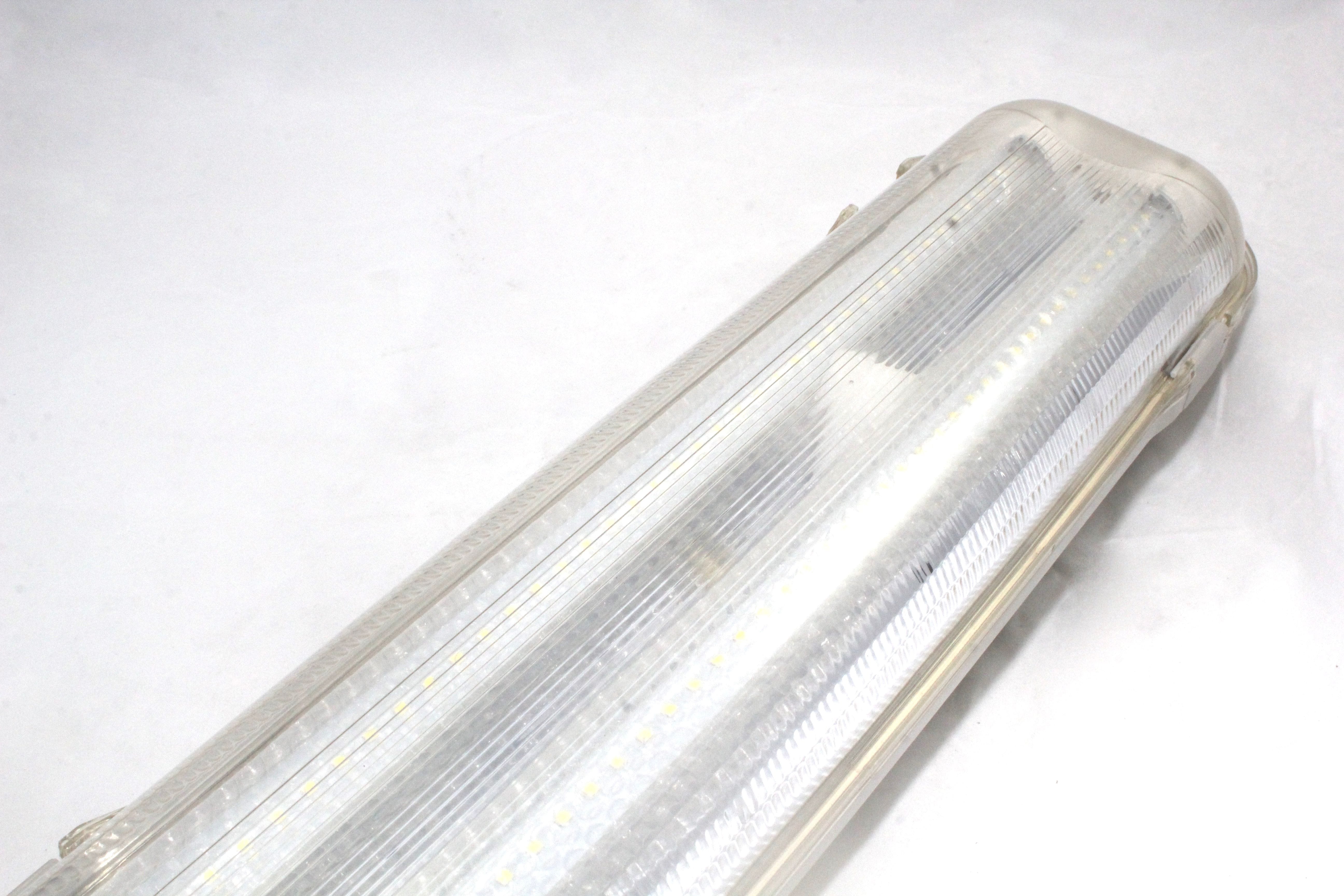 Light fitting IP65 rated with twin 18W LED Tubes
