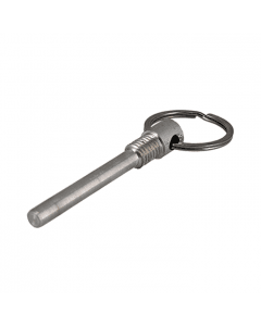 Release Pin Key Ring, Mill Finish