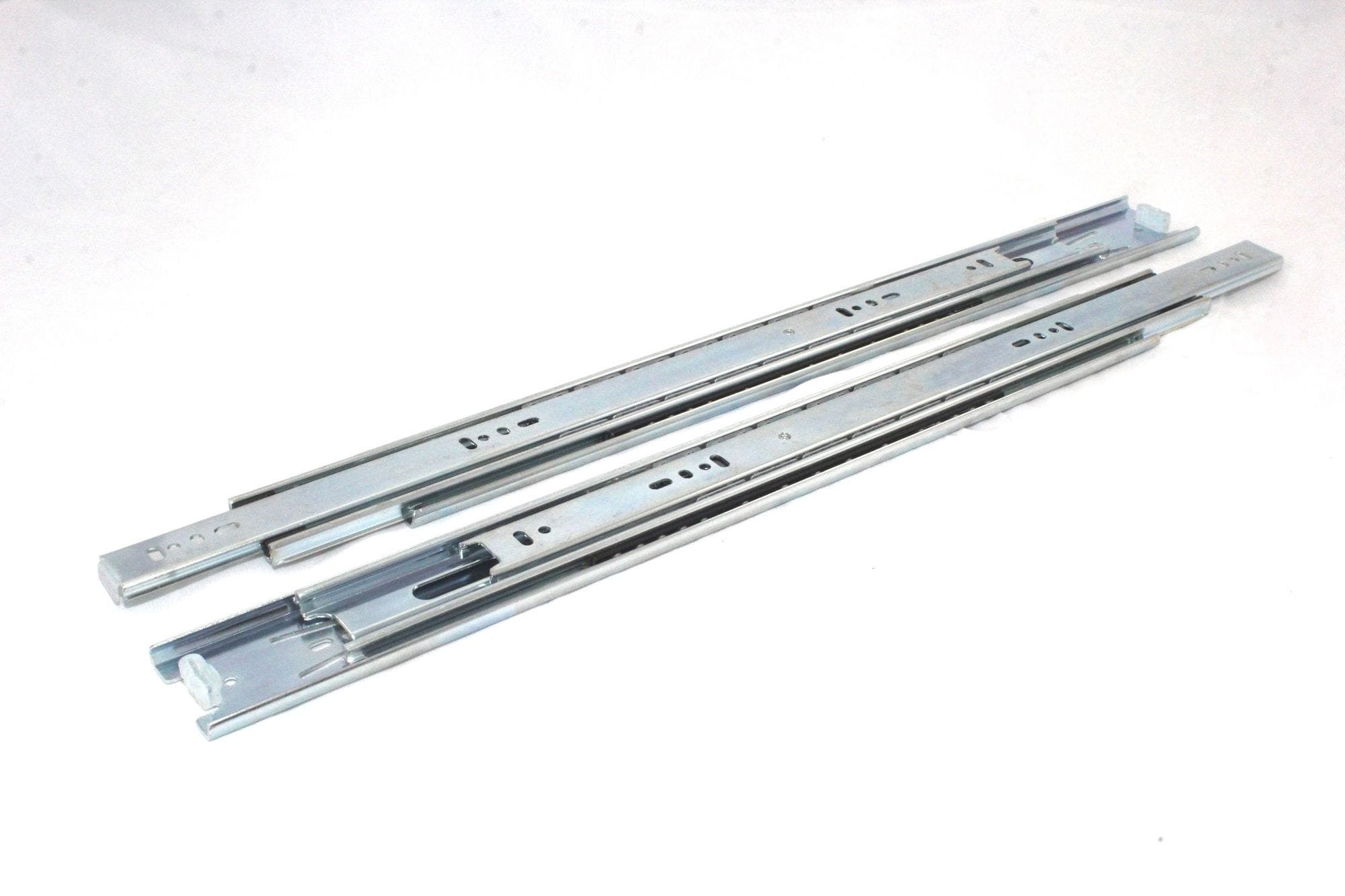 2x Hettich Chrome Drawer Slides 450mm L x 49.7mm H x 12.7mm W