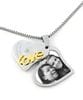 Thumbnail Contemporary Heart "Love" Pendant