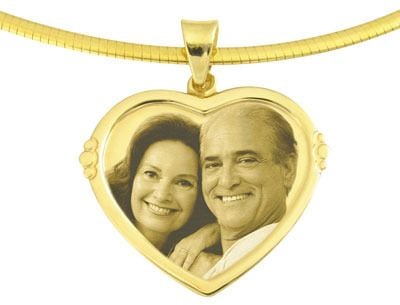 Designer Heart Gold Pendant