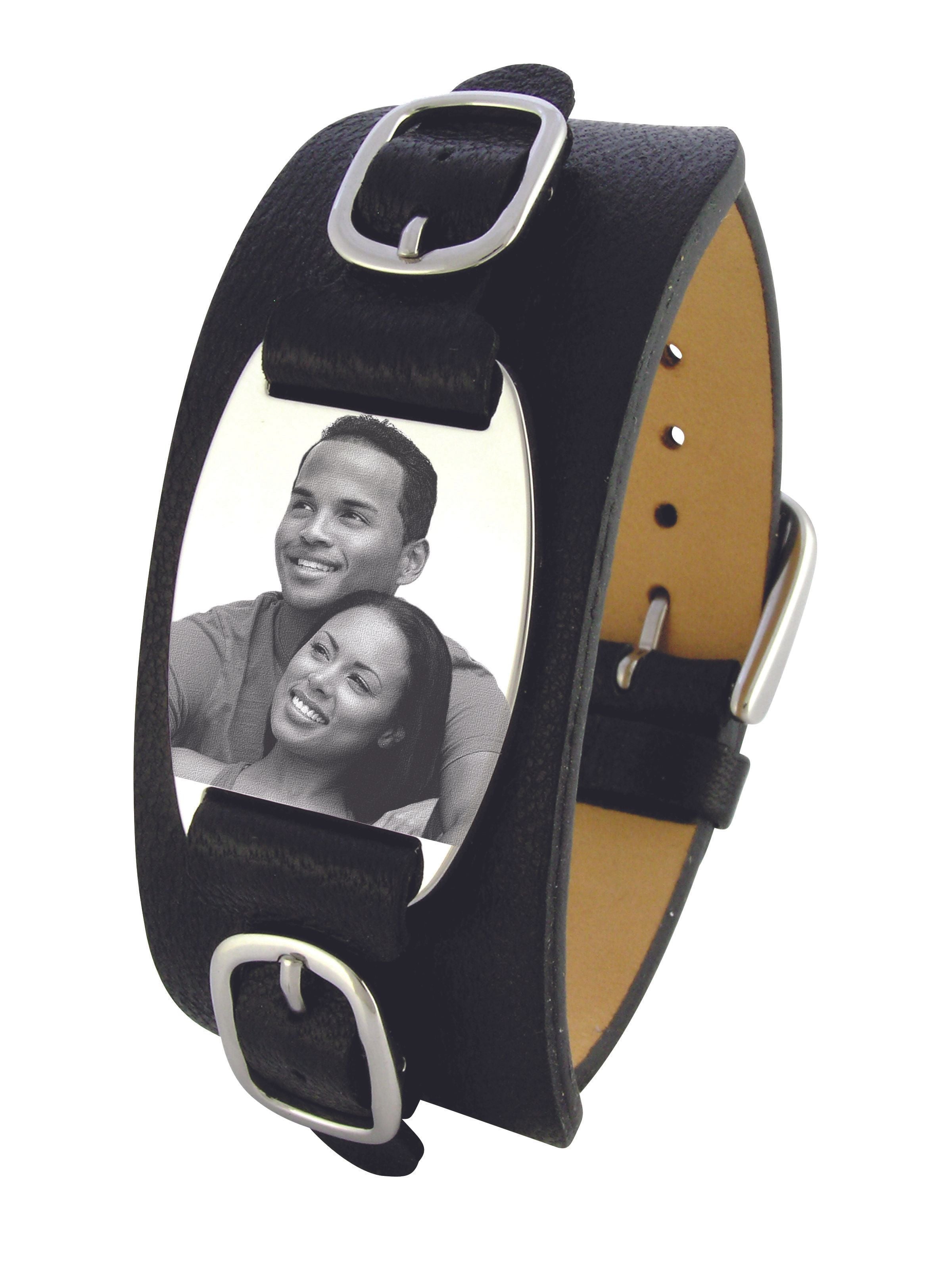 Stainless Steel & Leather Bracelet