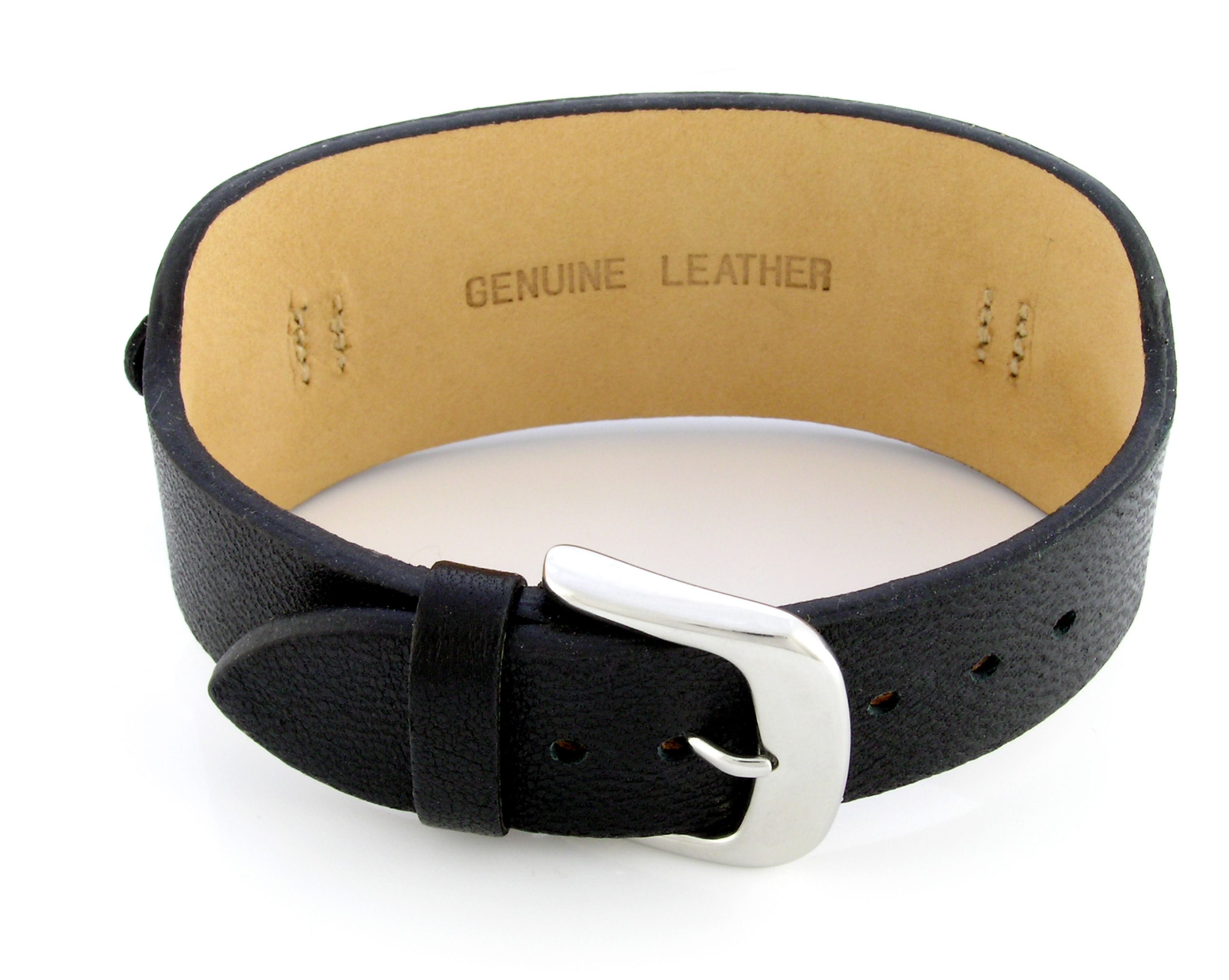 Related Image Stainless Steel & Leather Bracelet
