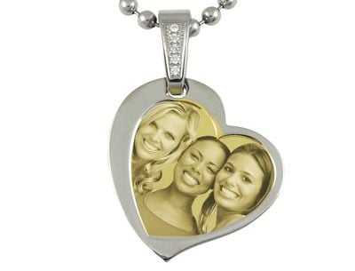 Contemporary Heart (no cover) Pendant