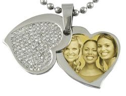 Contemporary Heart (with cover) Pendant