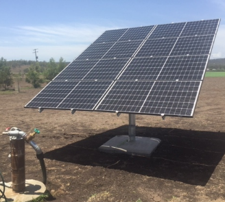 Solar Bore Pump set up Solar Bore Pump set up