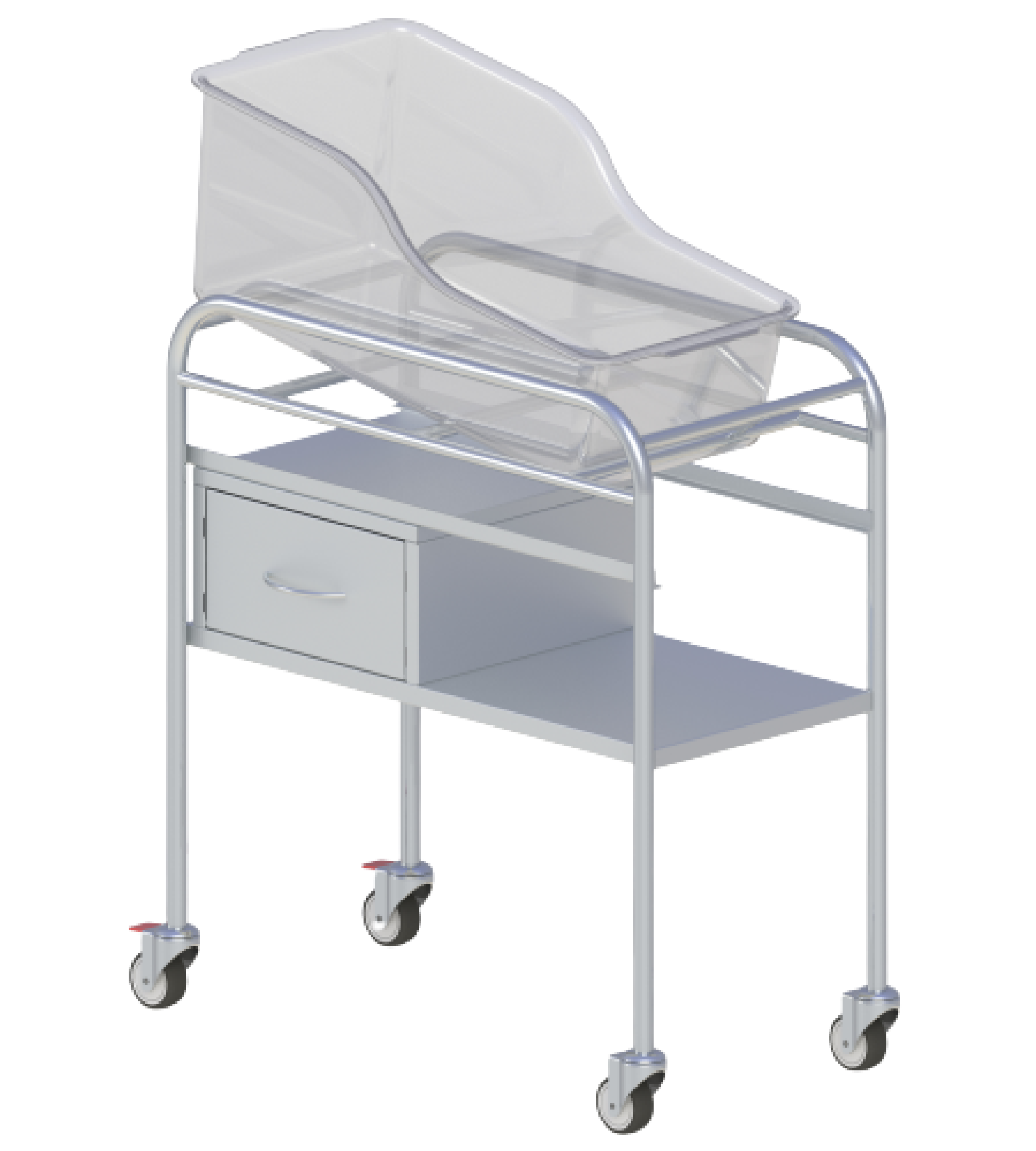 Bassinet Trolley with Acrylic Tub