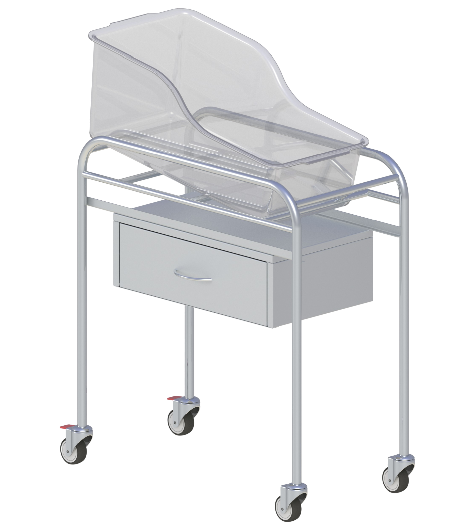 Bassinet Trolley with Acrylic Tub