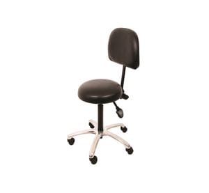 Comfort Series Medical Stool Hand Activated with Backrest