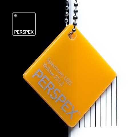 Spectrum LED Yellow Perspex