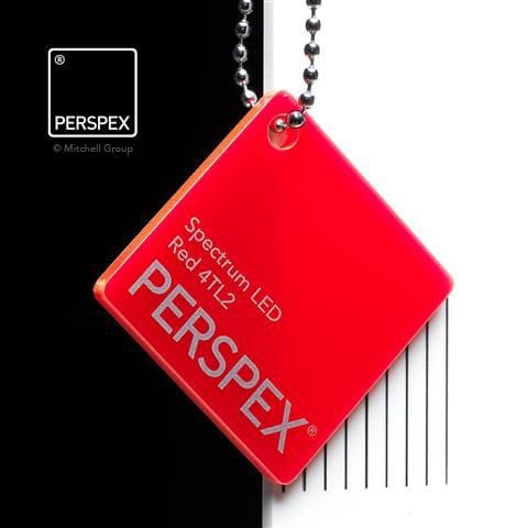 Spectrum LED Red Perspex