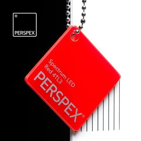 Spectrum LED Red Perspex