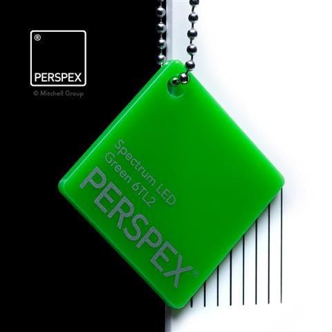 Spectrum LED Green Perspex