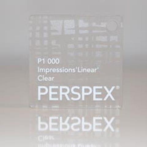 Impressions 'Linear' Clear Perspex