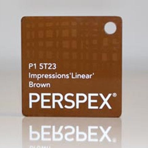 Impressions 'Linear' Brown Perspex