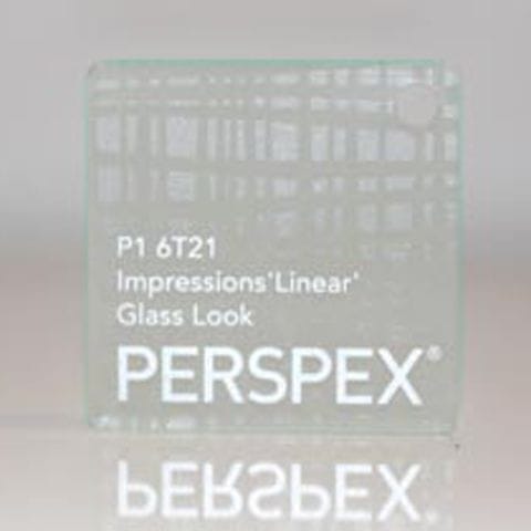 Impressions 'Linear' Glass Look Perspex