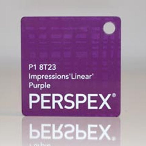 Impressions 'Linear' Purple Perspex