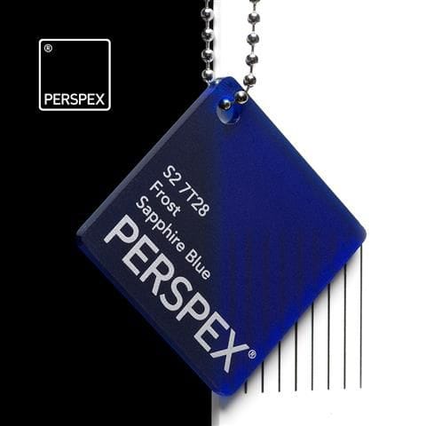 Frost Sapphire Blue Perspex