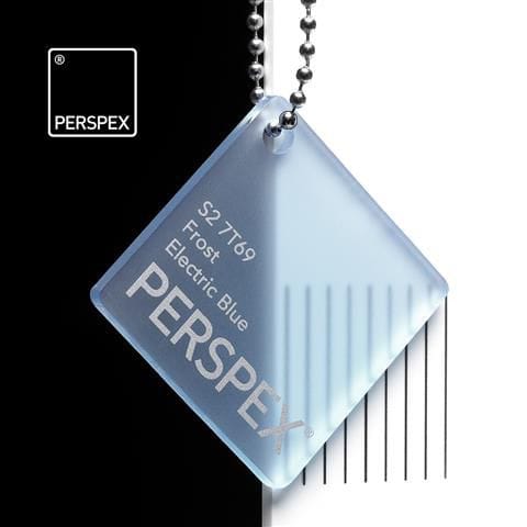 Frost Electric Blue Perspex
