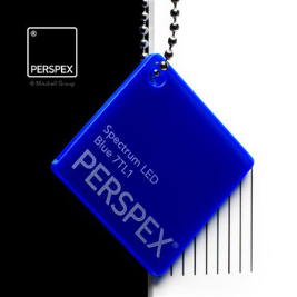 Spectrum LED Blue Perspex