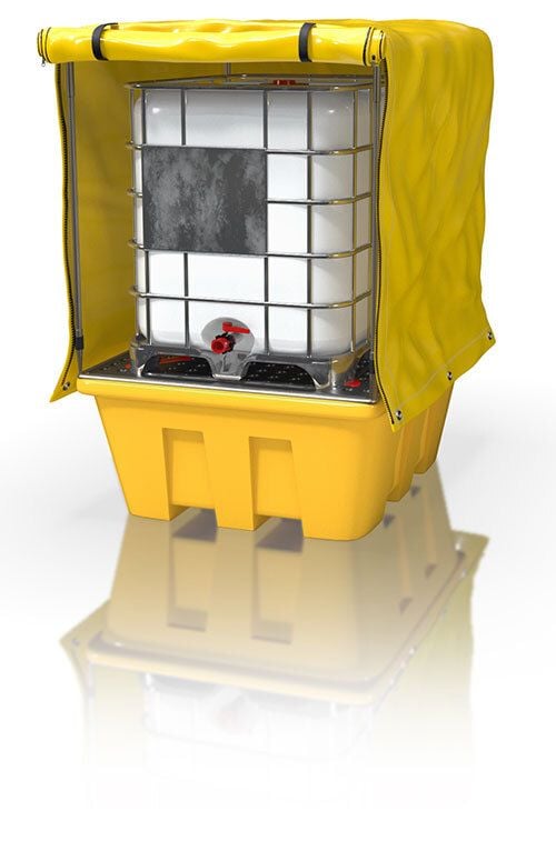 Weatherproof Single IBC Bund Frame & Cover