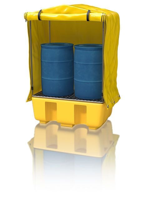 Weatherproof Two Drum Bund Frame & Cover