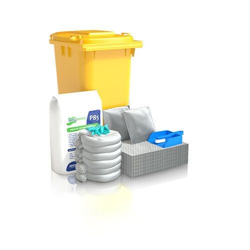 120 ltr Standard Oil & Fuel Wheelie Bin Spill Kit Refill