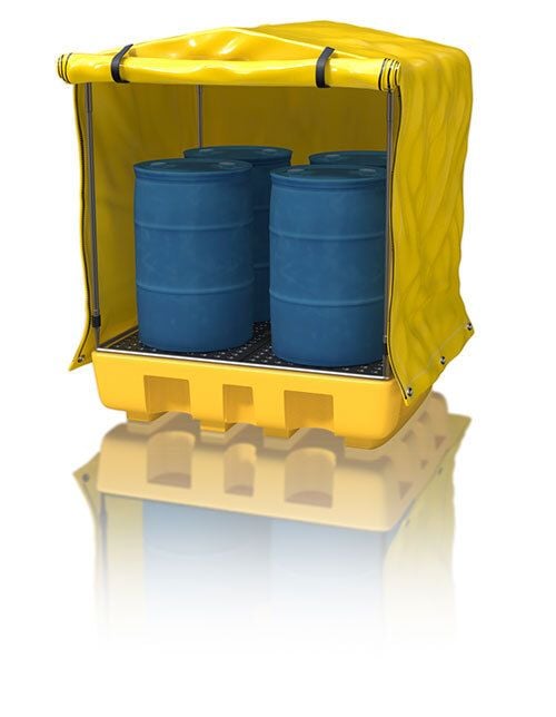 Weatherproof Four Drum Bund Frame & Cover
