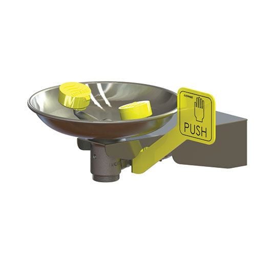 Wall Mounted Eye Face Wash Hand Operated - Stainless Steel