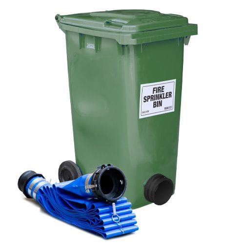 240 ltr Fire Sprinkler Wheelie Bin Spill Kit