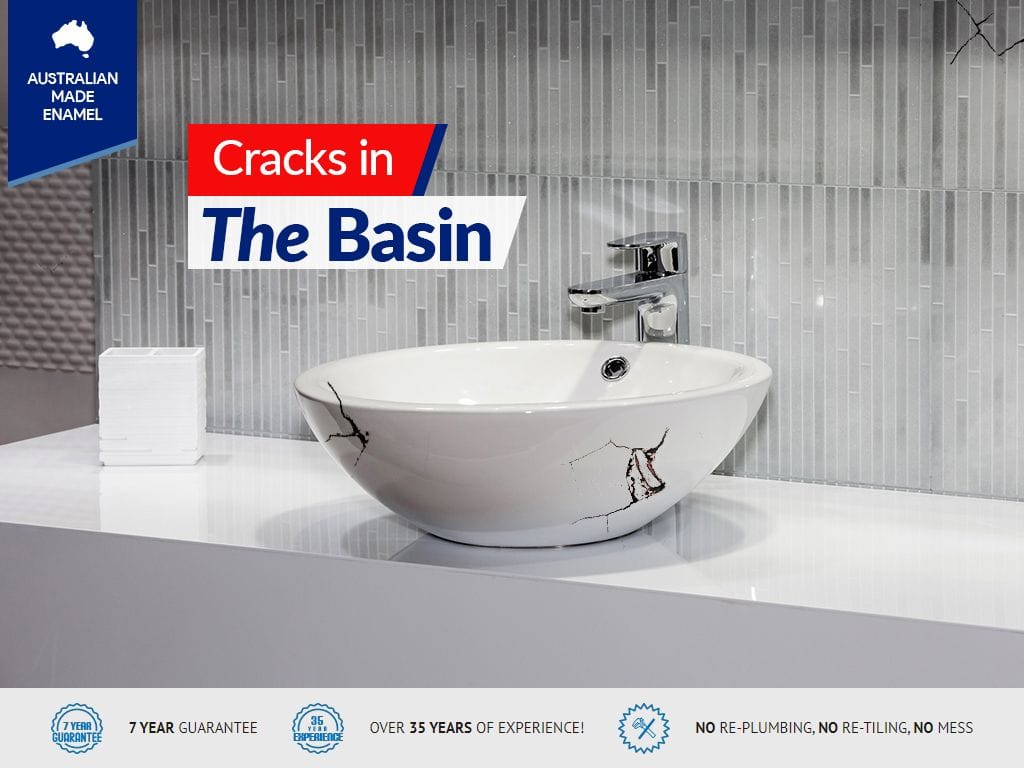 fix cracks in bathroom sink