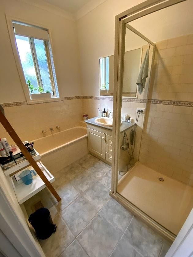 Main bathroom before renovation