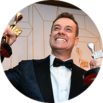 Grant WINS the Gold Logie for ‘Best Personality on Australian TV’, and Silver Logie for ‘Best Presenter’