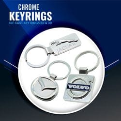 Chrome Key Rings