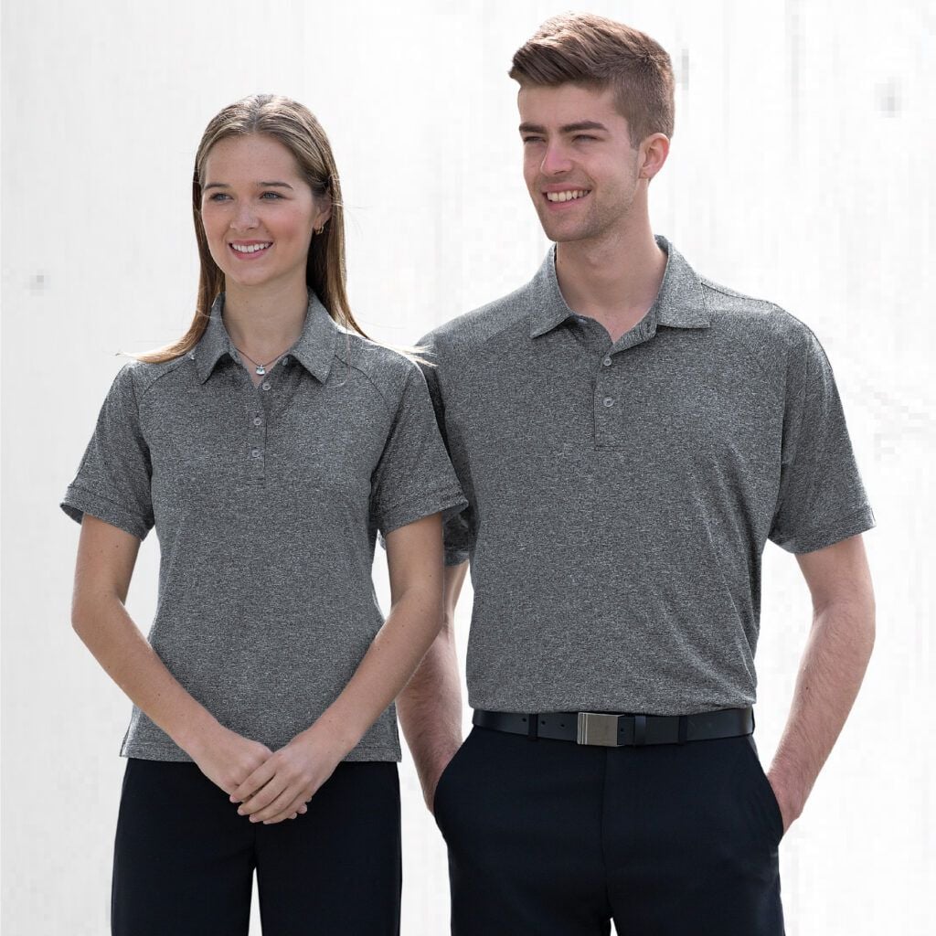 Dri Gear Melange Polo – Mens Dri Gear Melange Polo – Mens