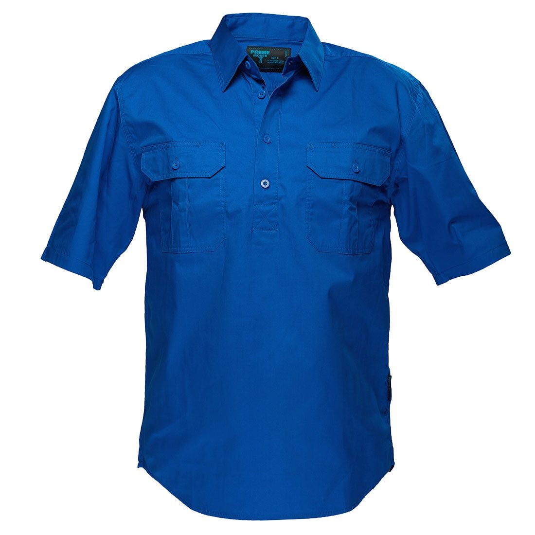 Lightweight Short Sleeve Closed Front Business Shirt Lightweight Short Sleeve Closed Front Business Shirt