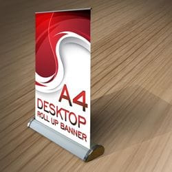 A4 Mini Pull-up Banner