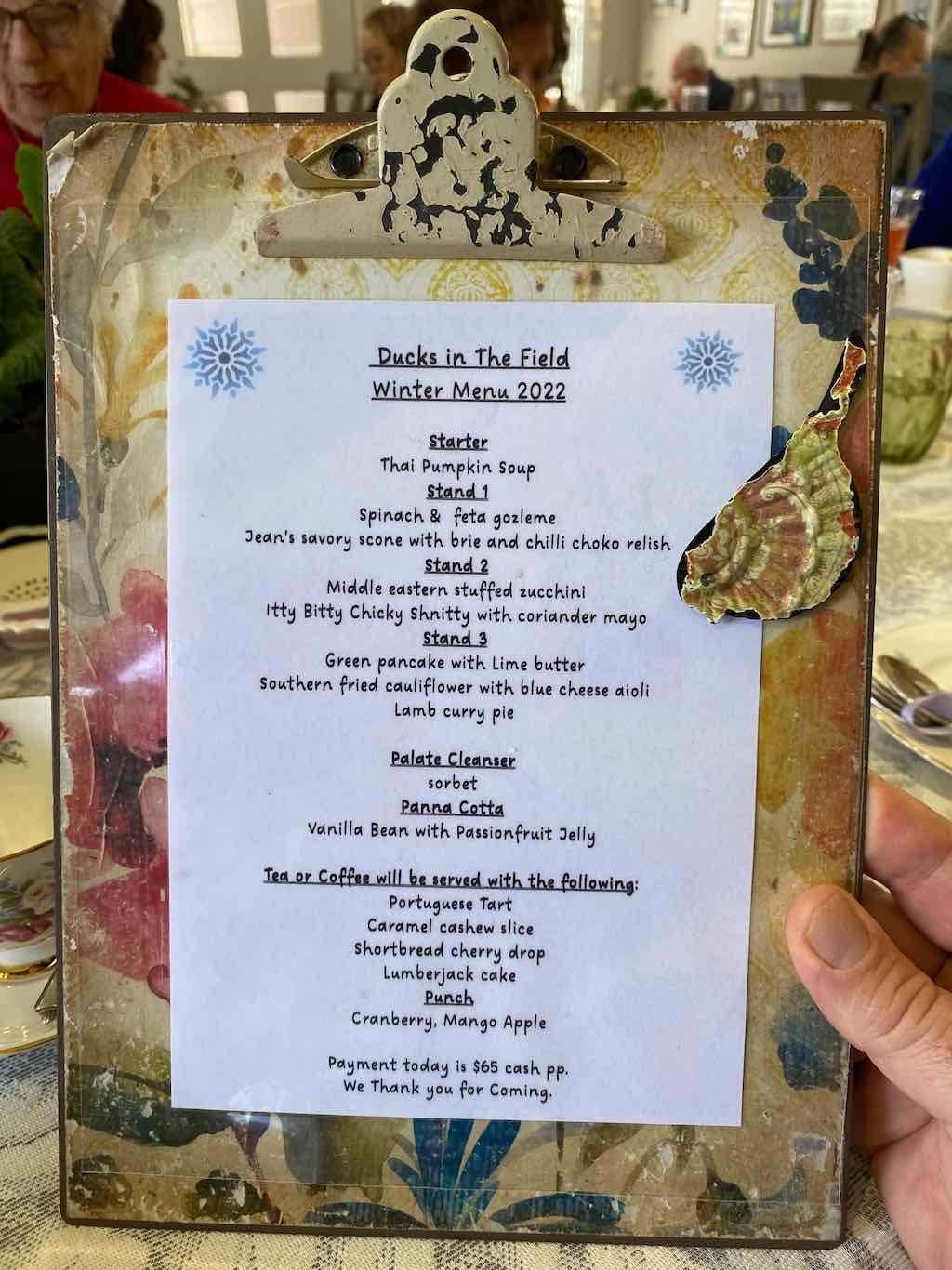 Ducks in The Field High Tea Lunch 19th August 2022 Ducks in The Field High Tea Lunch 19th August 2022