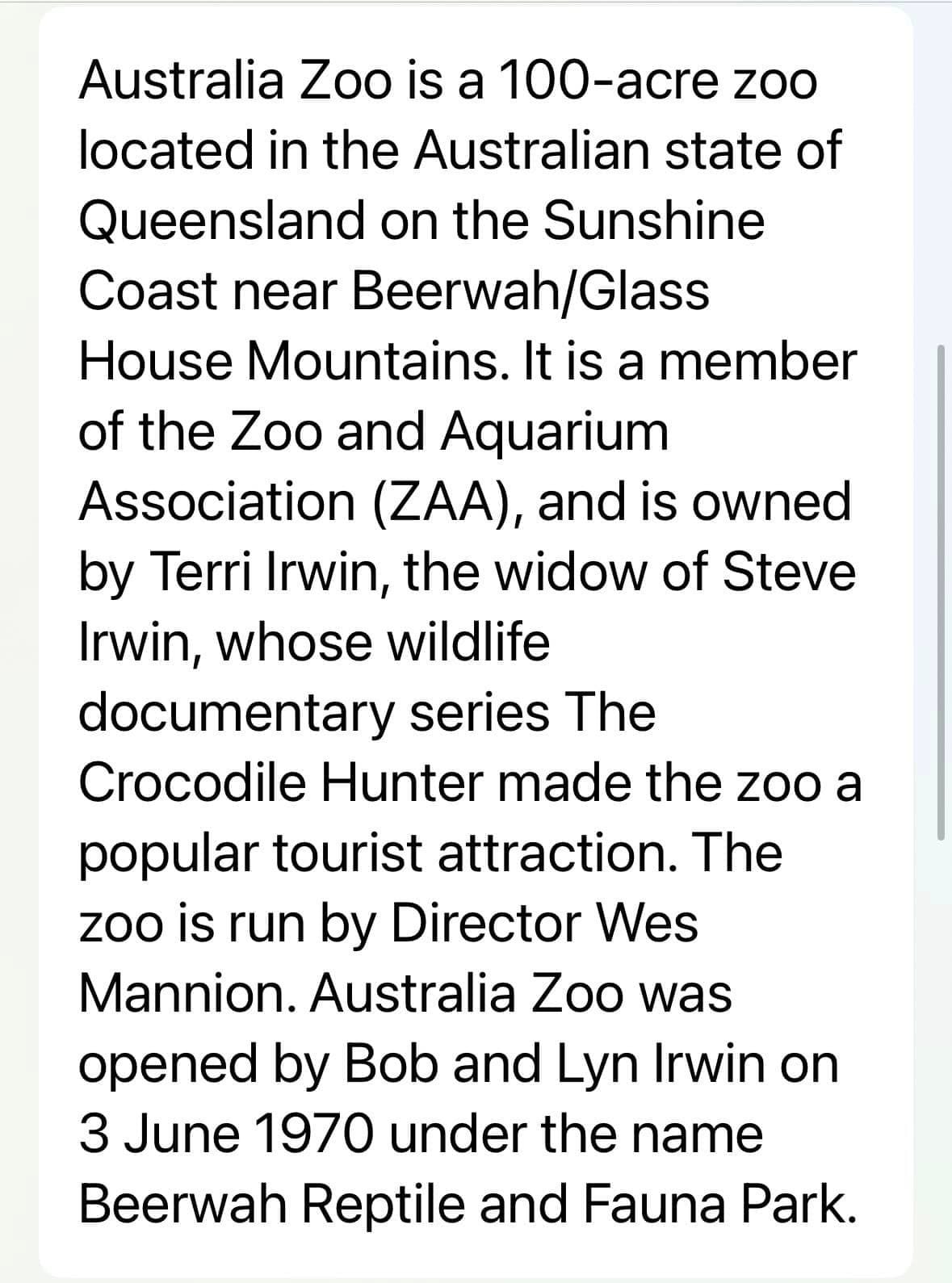 Australia Zoo - Chasing the Sun Tour 2023 Image -64d958461cbe7