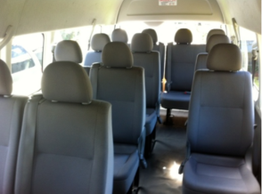 Hunter Valley 13 Passenger Seat Mini buses interior