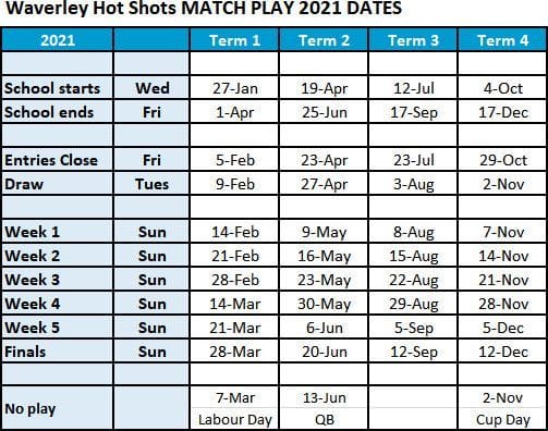 2021 Hot Shots calendar