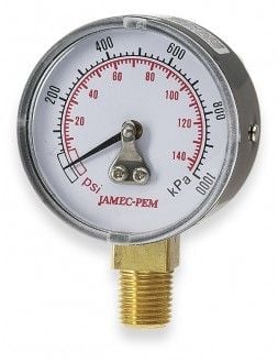 Pressure Gauge Dial Bottom Entry Pressure Gauge Dial Bottom Entry